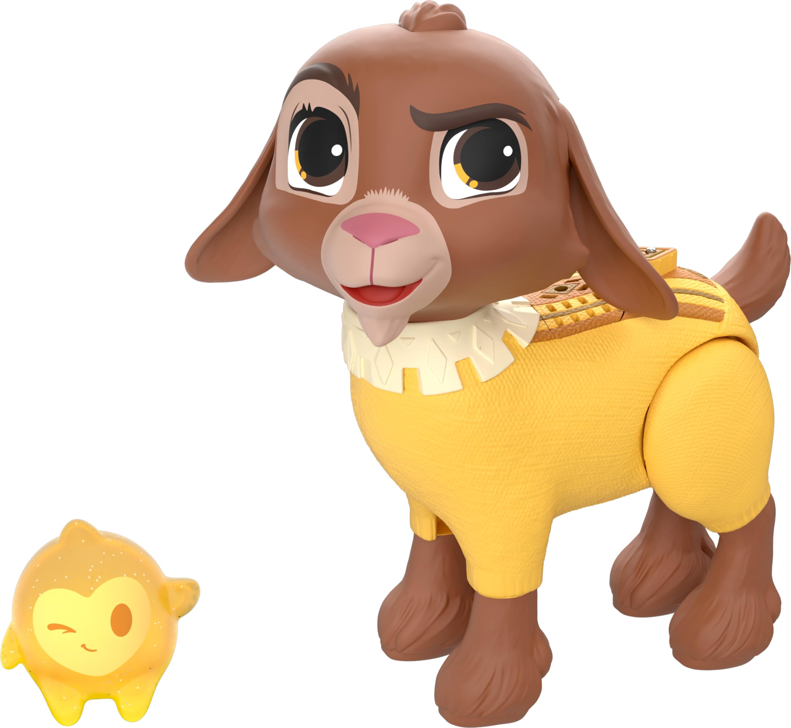 Mattel Disney Wish Dolls Talking Valentino & Star Set Goat Figure Speaks 10+ Sounds & English Phrases & Bends Back Legs Inspired by The Movie