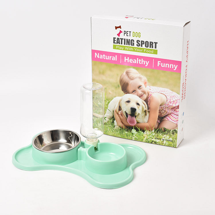 Automatic Dog Water Dispenser with Double Bowls