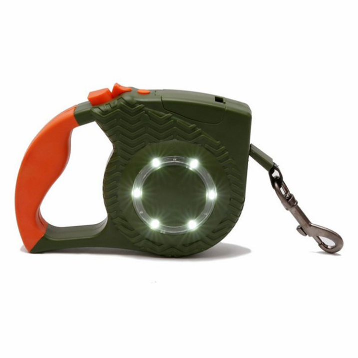 Retractable Dog Leash with Tethering Rope