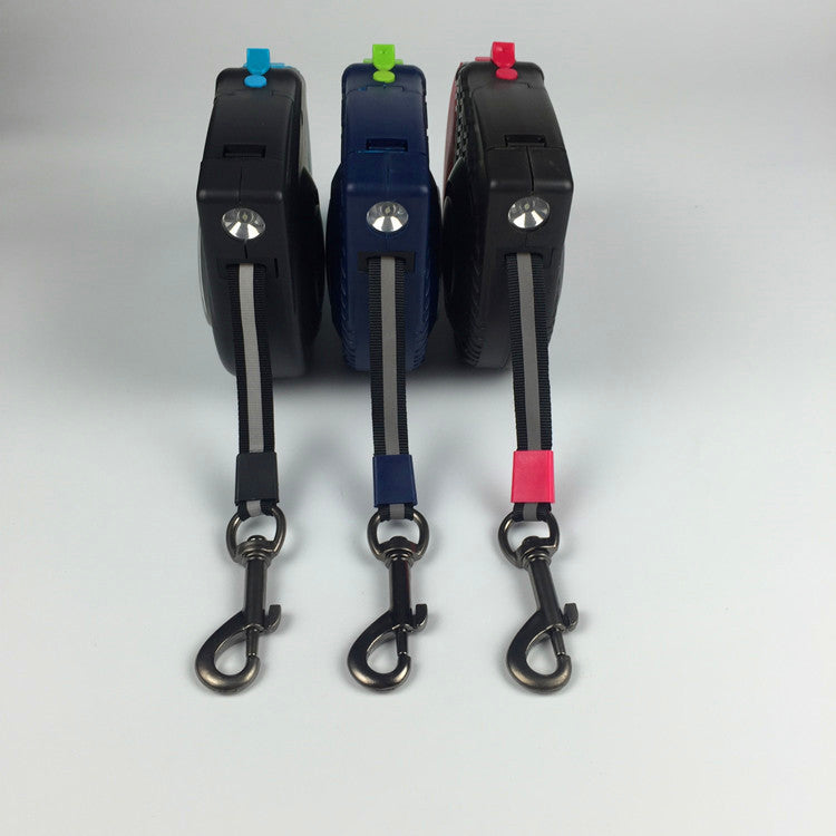 Retractable Dog Leash with Tethering Rope